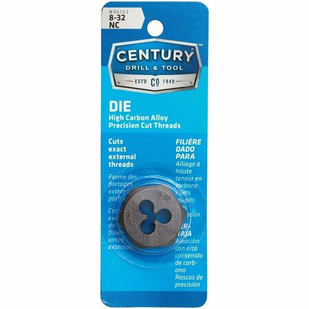 CENTURY DRILL TOOL Century Drill & Tool 8-32 National Coarse 1 In. Across Flats Fractional Hexagon Die 96103
